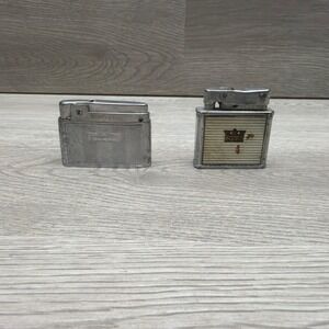 VTG Colvair Art Deco Kent Slide-O-Matic Lighter & Bentley Torch Lighter Set